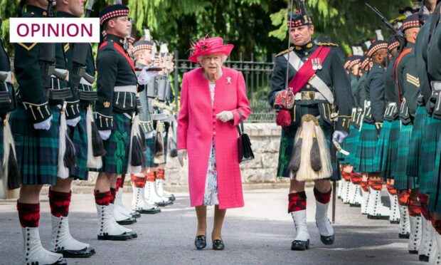 Queen Elizabeth II during a military inspection at the gates of Balmoral in 2021 (Photo: Jane Barlow/PA Wire)