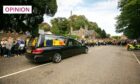 The Queen's funeral procession passes through Brechin (Photo: Kim Cessford/DC Thomson.