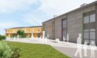 The new Torry Primary School and Community Hub is one of the projects promised next year. Image: Aberdeen City Council