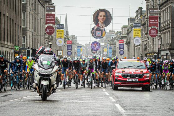 The Tour of Britain attracted big crowds across Aberdeen and Aberdeenshire. Photo: Wullie Marr/DC Thomson