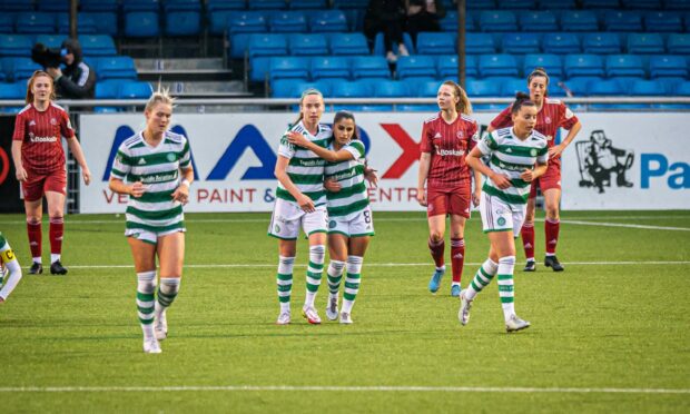 Aberdeen Women were beaten 3-0 by Celtic in SWPL 1. (Photo by Wullie Marr/DCT Media)