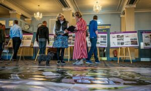 The public has their say at a consultation event on the plans for Aberdeen beach. Image: Wullie Marr/DC Thomson.