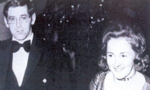 Black and white photo of Renee MacRae and Bill MacDowell