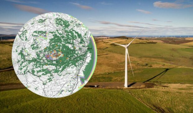 Proposed Banchory 850ft turbines visible from Moray.