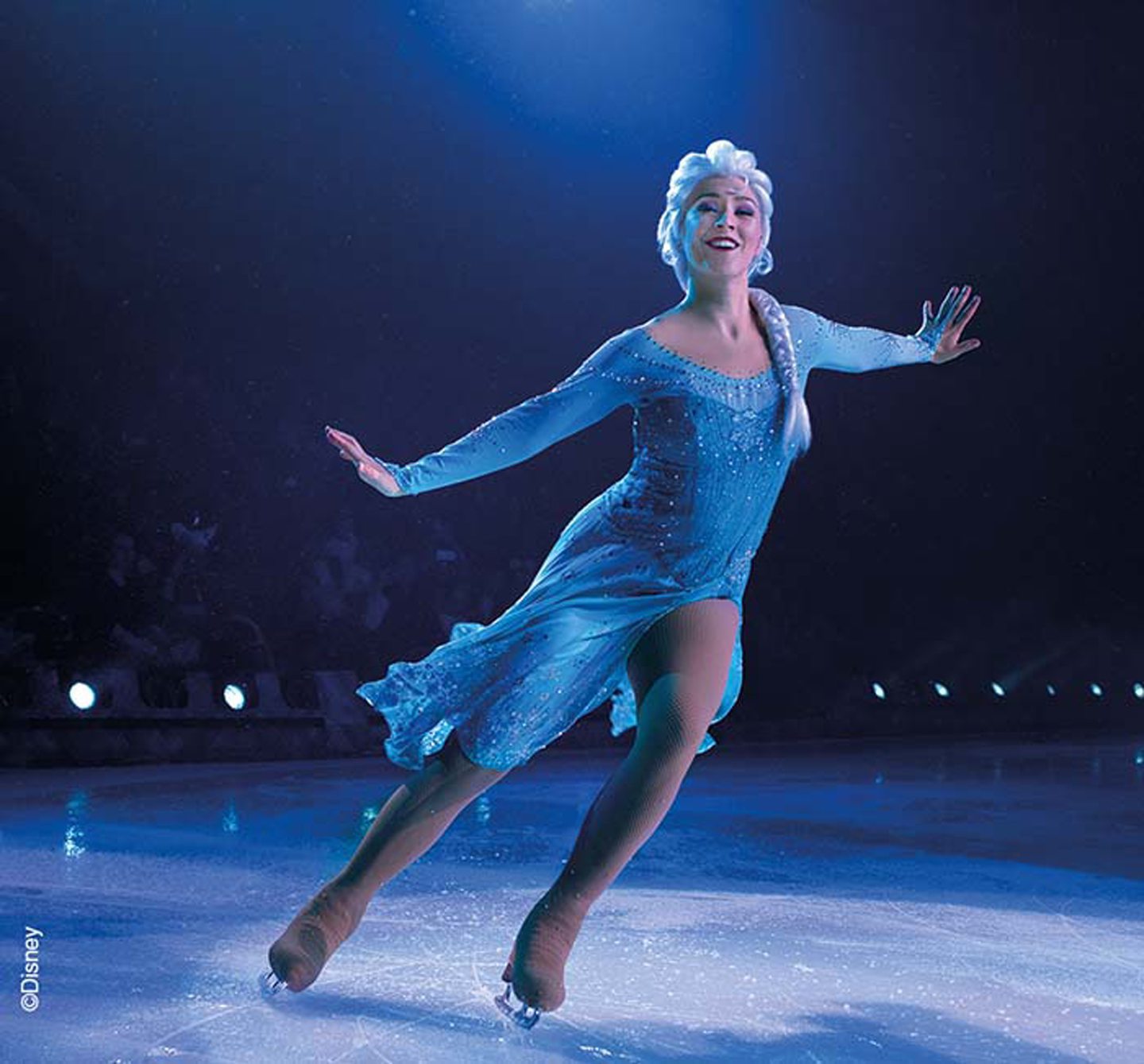 Elsa in the Disney on Ice show in Aberdeen