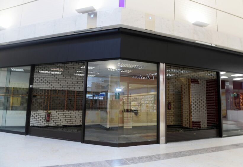 Timpsons in the Trinity Centre, one of Aberdeen shopping centres, has now closed