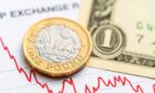 The pound has fallen against the dollar. Image: Shutterstock