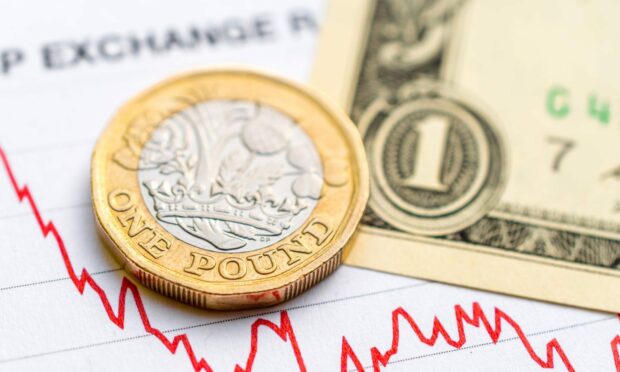 The pound has fallen against the dollar. Image: Shutterstock