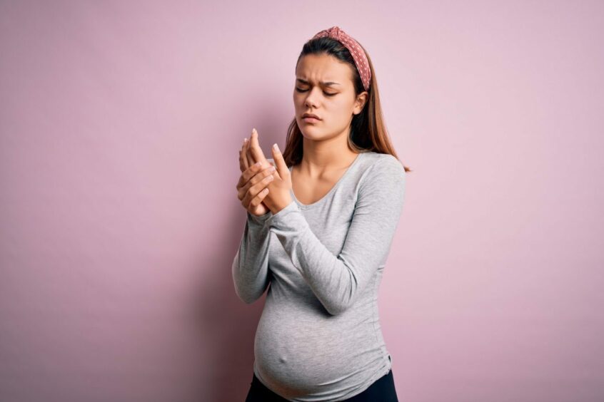 Women - especially those who are pregnant - are more likely to suffer rheumatoid arthritis 