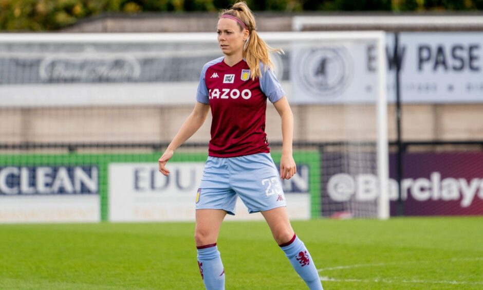 Nadine Hanssen played for Aston Villa in WSL. (Photo by Stephen Flynn/SPP/Shutterstock)