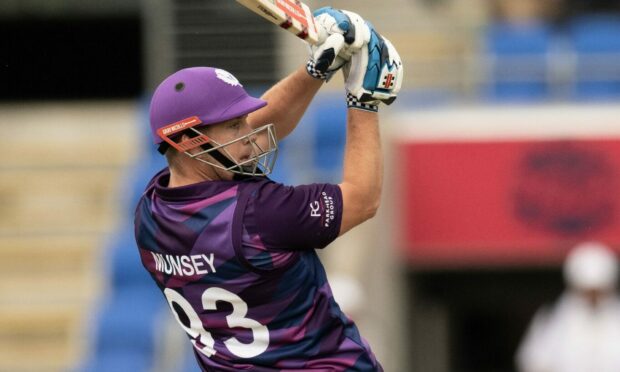 George Munsey hit a rapid-fire century for Scotland. Image: Izhar Ahmed Khan/Shutterstock (13471198f)