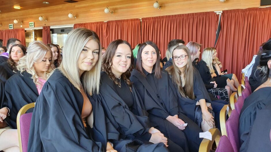 Graduates from the class of UHI Moray class of 2022. Supplied by UHI Moray.