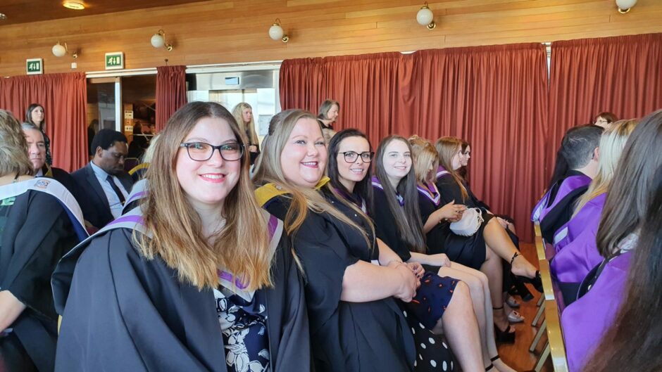 Graduates from the class of UHI Moray class of 2022. Supplied by UHI Moray.