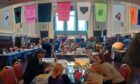 A busy convention happening in Stornoway town hall.