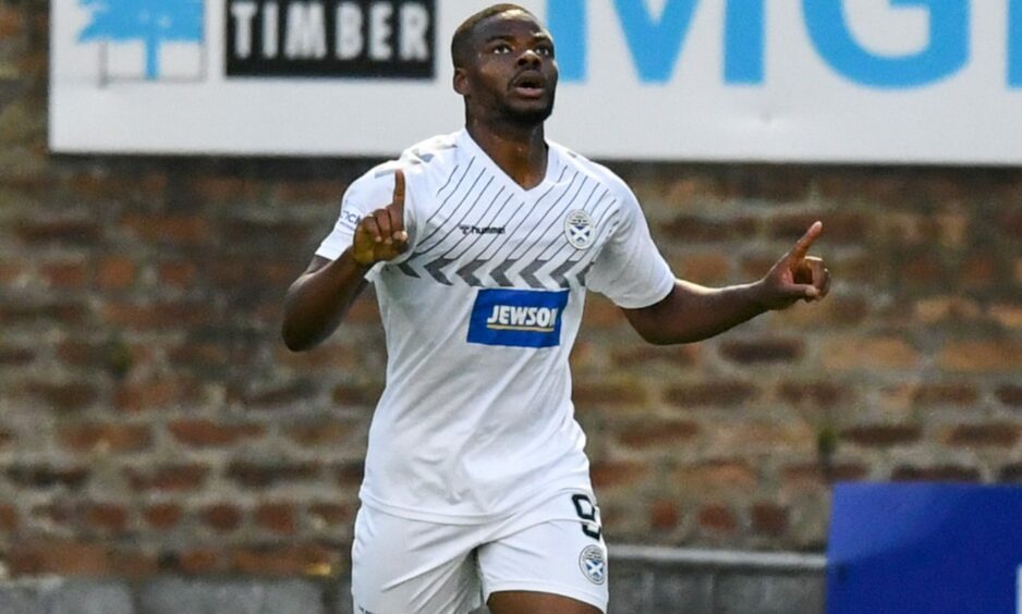 Dipo Akinyemi opened the scoring for Ayr United. Image: SNS