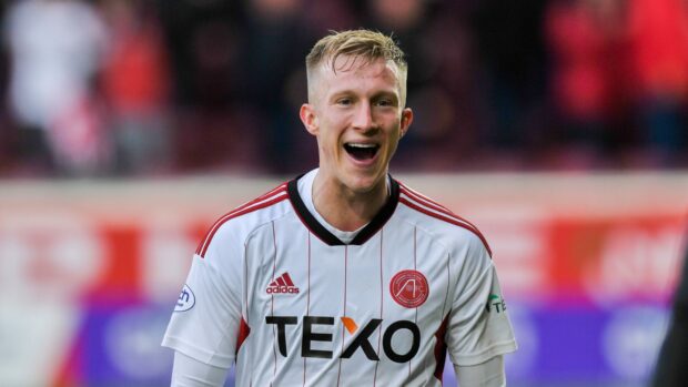 Ross McCrorie has left the Dons to join Bristol City. Image: SNS