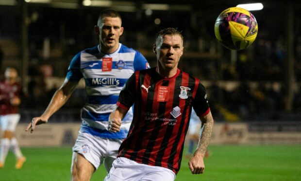 Caley Jags striker Billy Mckay, with five goals from his last five games, will e a key figure against Morton on Saturday. Images: SNS Group