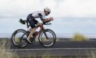Jonathan Cordiner competing in the Vinfast Ironman World Championship in Hawaii. Image: Kayleigh's Wee Stars.