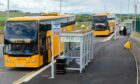 A £1.4 million revamp of the Ellon park and ride has been completed. Photos: Aberdeenshire Council.