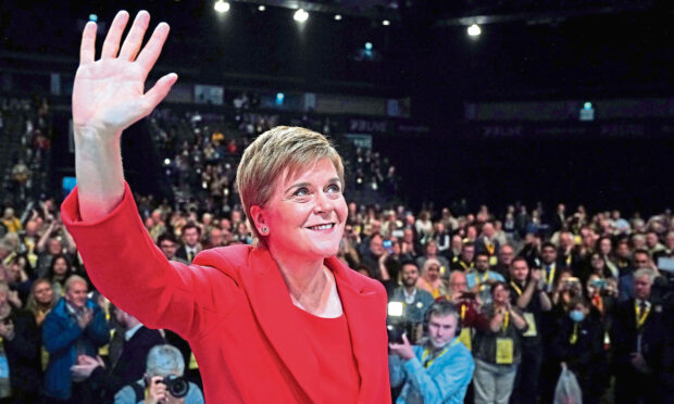 Nicola Sturgeon will chair a conversation with Val McDermid at Granite Noir later this week. Image: PA