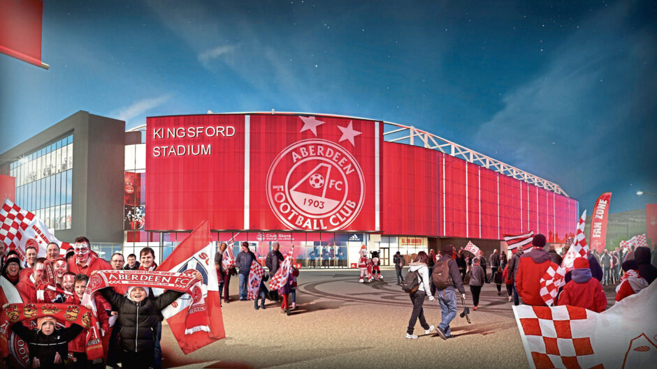 A proposal of how Aberdeen FC Kingsford Stadium could look