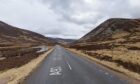 Aberdeenshire Council has warned of potential rockfall on the A93 Braemar to Cairnwell road. Image: Google Maps.
