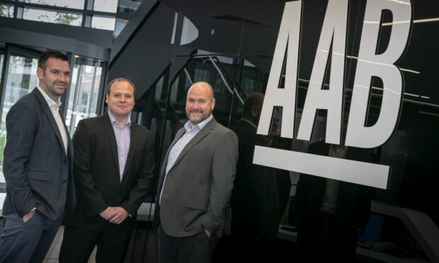 Steven Fraser, managing partner, Aberdeen, Callum Gray, partner and Graeme Allan, chief executive, all of AAB.