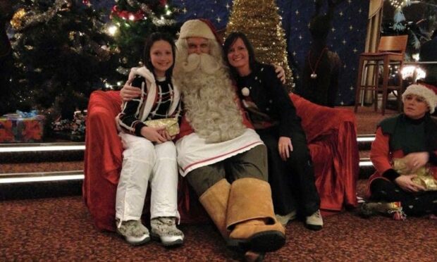Abbie and her mum Tammi on their trip to Lapland in 2014. Image: Abbie's Sparkles.