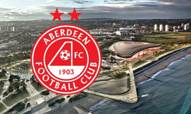 There has been no communication between the Dons and Aberdeen City Council on plans for a new beach stadium since last year. Image: Design team, Chris Donnan