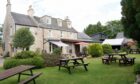 Exterior of a hidden gem restaurant in Kemnay, the Bennachie Lodge Hotel & Restaurant