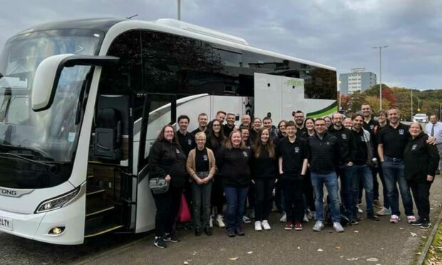 All the members of the Bon Accord Silver Band are travelling down to London fore the championships this weekend. Image: Bon Accord Silver Band.