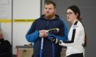 Cameron Bryce and Lisa Davie are representing Scotland in the World Mixed Curling Championships in Aberdeen.