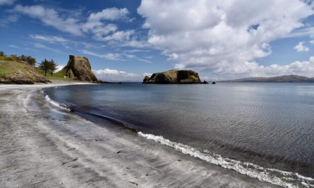 Total tranquillity on the deserted beaches of Canna. Photo: Alistair Wallace.