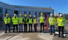 Charleston Academy pupils in Inverness are gaining insights into the construction industry through a partnership with NHS Highland and Balfour Beatty. Image: NHS Highland / Balfour Beatty.
