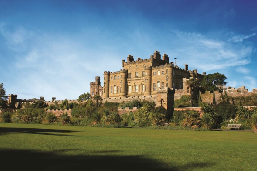 facade of Culzean Castle on the west coast of Scotland
