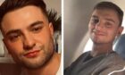 A836 crash victims have been named as 25-year-old David Hamilton (right) and 24-year-old Finley Hope (left). Image: Police Scotland.