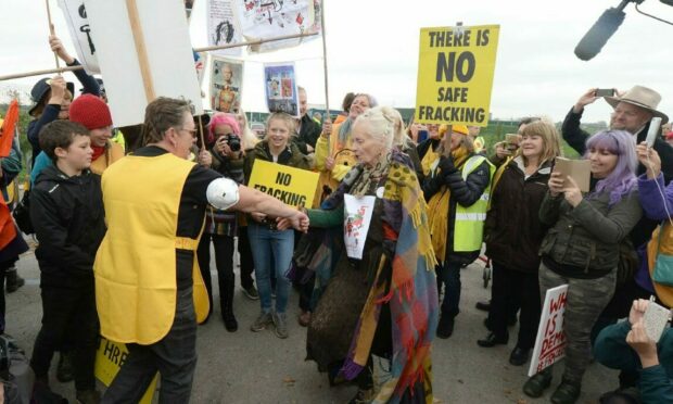 Fracking has sparked protests like this one in Blackpool.