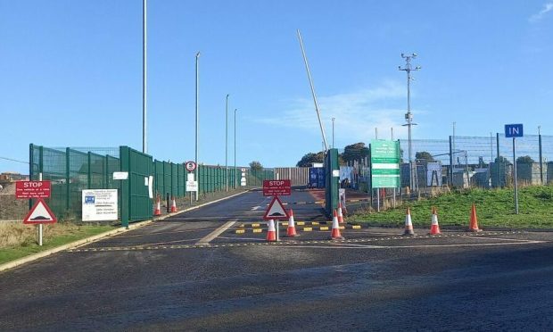 Ellon Recycling Centre.