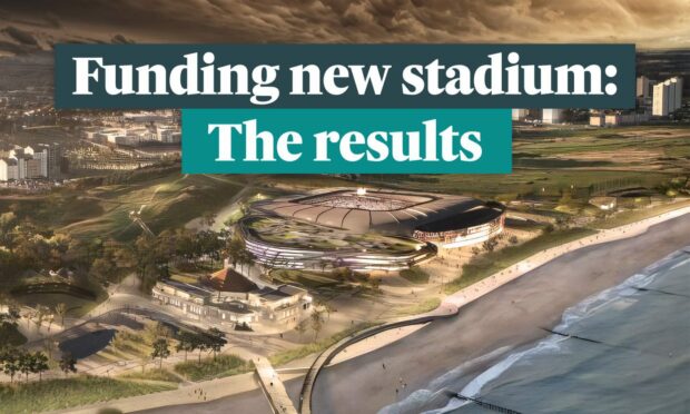 A majority of the respondents in our poll said they would support public money being used to help build the stadium. Image: Roddie Reid/DC Thomson