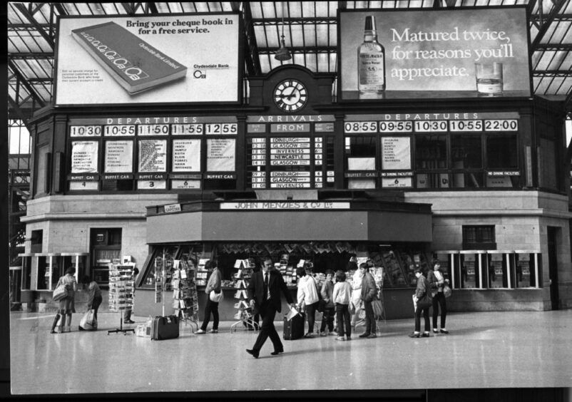 Aberdeen railway station in 1984. 