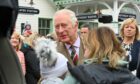 The King and Queen Consort spoke to the crowds gathered in Ballater as they attended a reception to thank Aberdeenshire. Picture: Kenny Elrick/DC Thomson