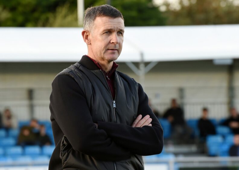 Cove Rangers manager Jim McIntyre. Image: Kenny Elrick/DC Thomson