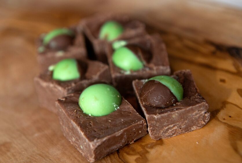 The mint Aero fudge is perfect with a good cuppa.