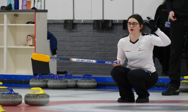 Lisa Davie is representing Scotland in the World Mixed Curling Championships in Aberdeen.