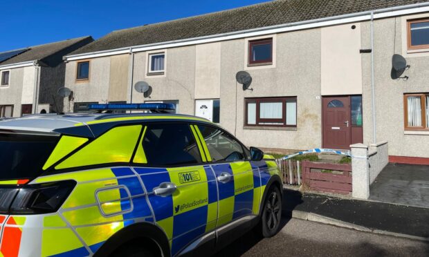 Police have been at the Macduff home since Friday. Photo: DC Thomson