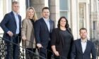 Norman Broadbent has opened a new office on Rubislaw Terrace. Pictured L-R Sean Buchan, Natalie Heneghan, Michael Diamond, Emma Brown, Mark Houghton. Photo by Michal Wachucik,