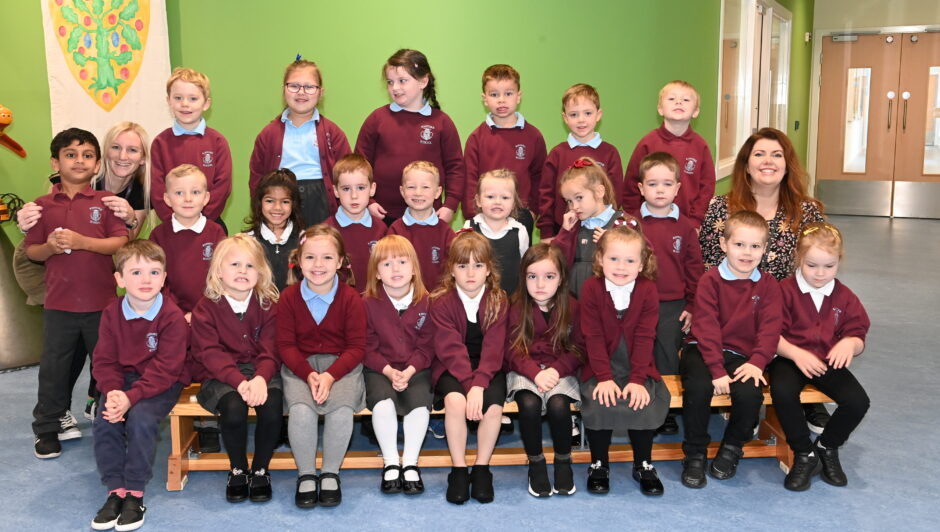 The P1S class at Kintore School