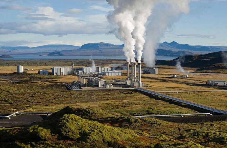 Iceland geothermal plant.