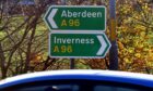The A96 connects Aberdeen and Inverness. Image: Chris Sumner/DC Thomson.