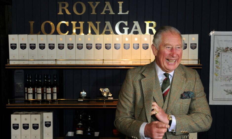 King Charles visited the Royal Lochnagar Distillery back in 2018. Image: Kenny Elrick/DC Thomson